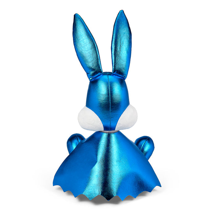 Looney Tunes Bugs Bunny as Batman 13-inch plush toy, soft stuffed character with Batman costume and iconic features.