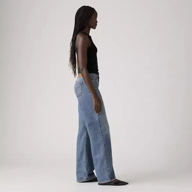 Low Loose Women's Jeans - Rescued City Medium Wash