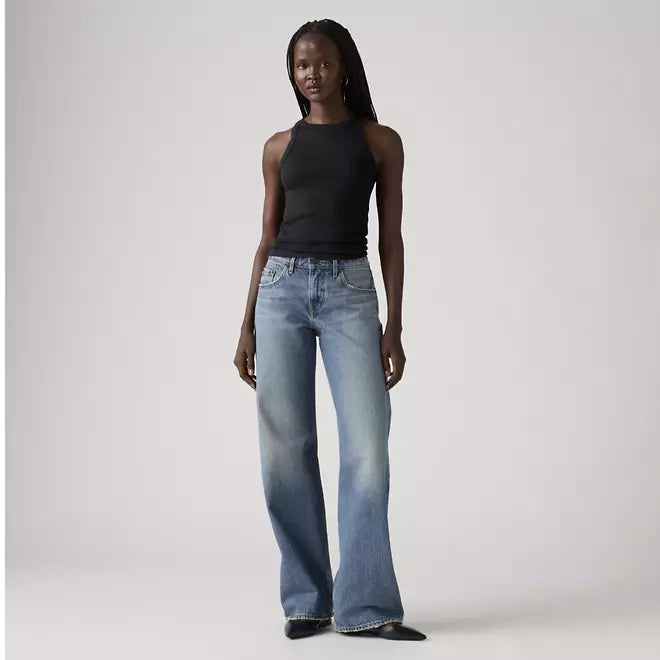 Low Loose Women's Jeans - Rescued City Medium Wash
