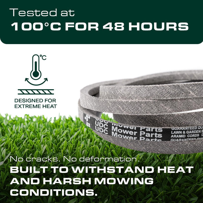 M124895 Mower Deck Belt Replacement for Scotts S1642 & More | 42-in Deck | Aramid Cord