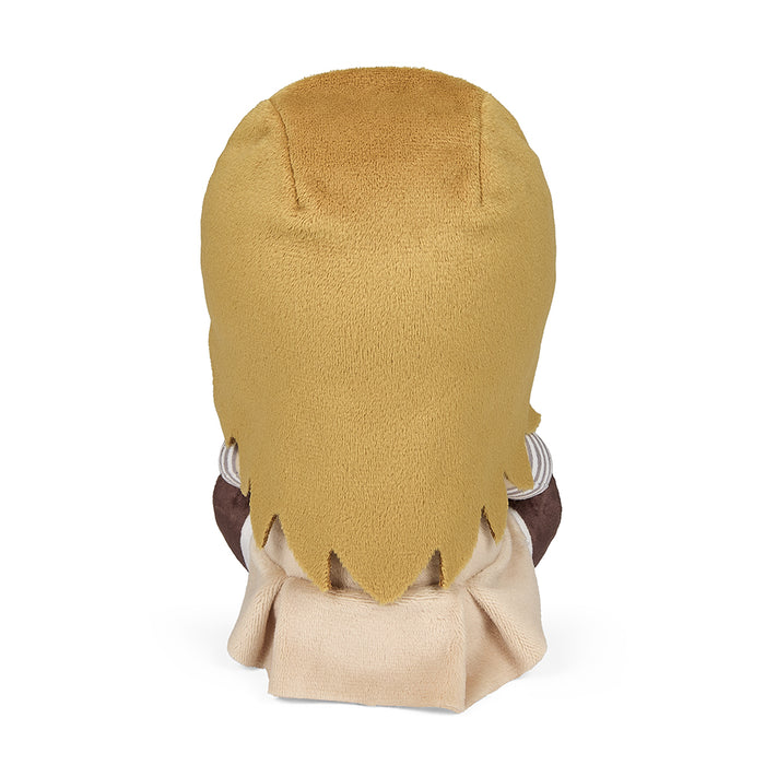 M3GAN Phunny Plush by Kidrobot featuring a soft, plush toy of the M3GAN character with detailed costume and expressive face.