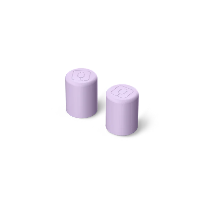 Magnetic Straw Caps Lavender 2PK