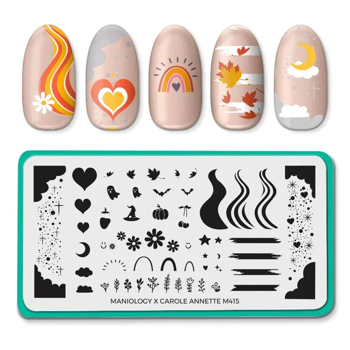 Maniology Stamping Plate | Carole Annette  - M415