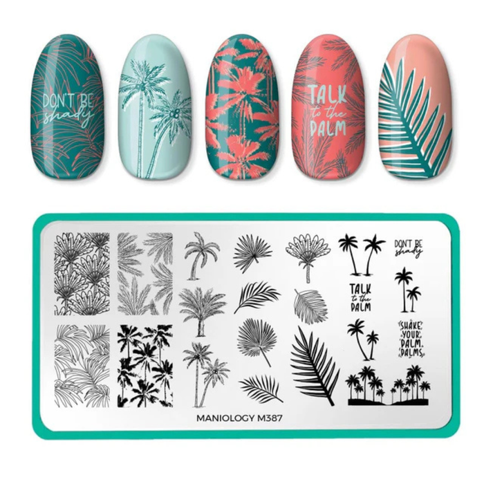 Maniology Stamping Plate | Shake Your Palm Fronds M387