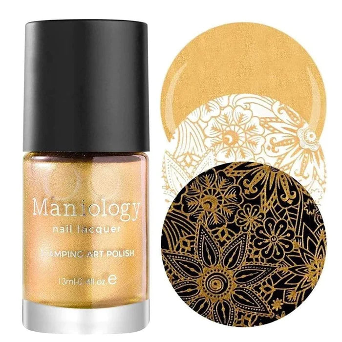 Maniology Stamping Polish | Heart of Gold B187