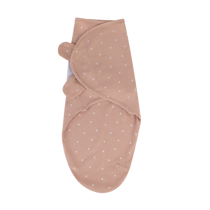 Mauve Tulips Adjustable swaddle Blanket