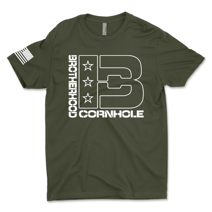 Men's BC Outline Logo T-Shirt - Brotherhood Cornhole