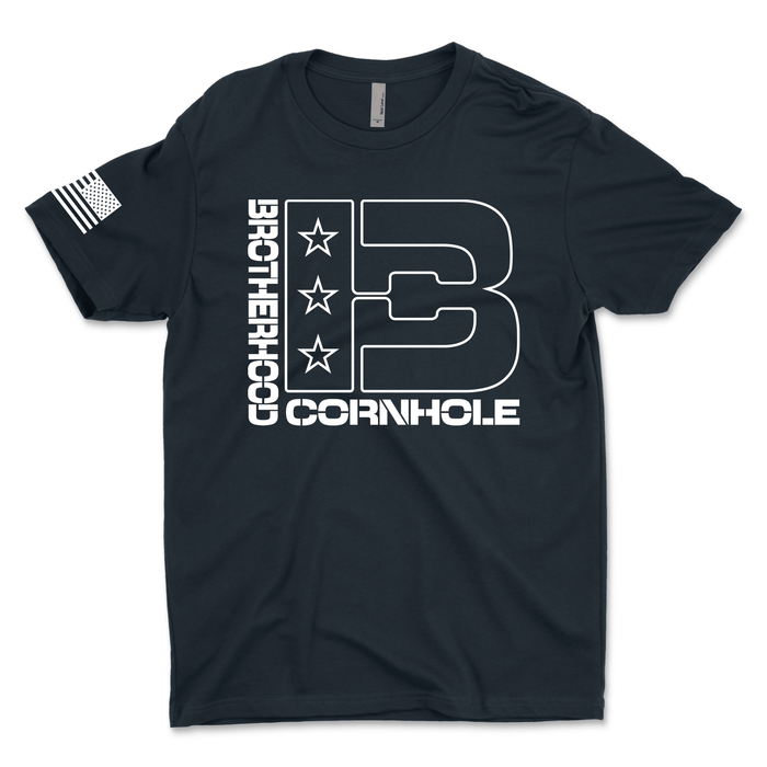 Men's BC Outline Logo T-Shirt - Brotherhood Cornhole