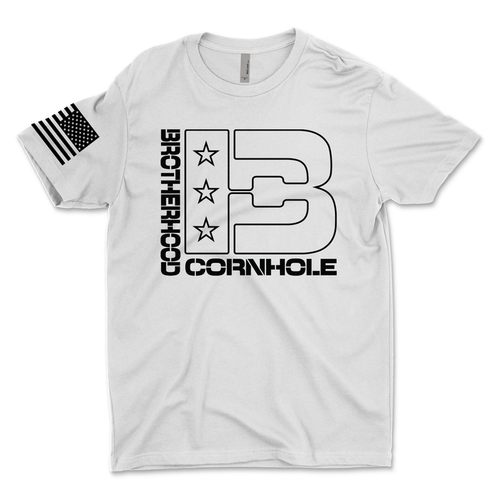 Men's BC Outline Logo T-Shirt - Brotherhood Cornhole