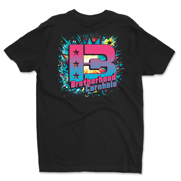 Men's Blue Comic Style T-Shirt