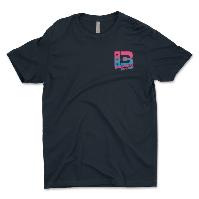 Men's Blue Comic Style T-Shirt