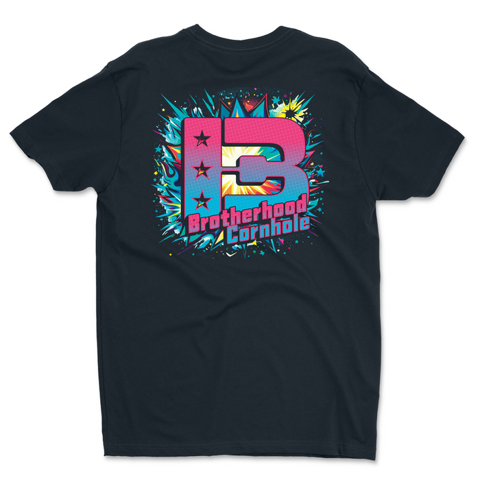 Men's Blue Comic Style T-Shirt