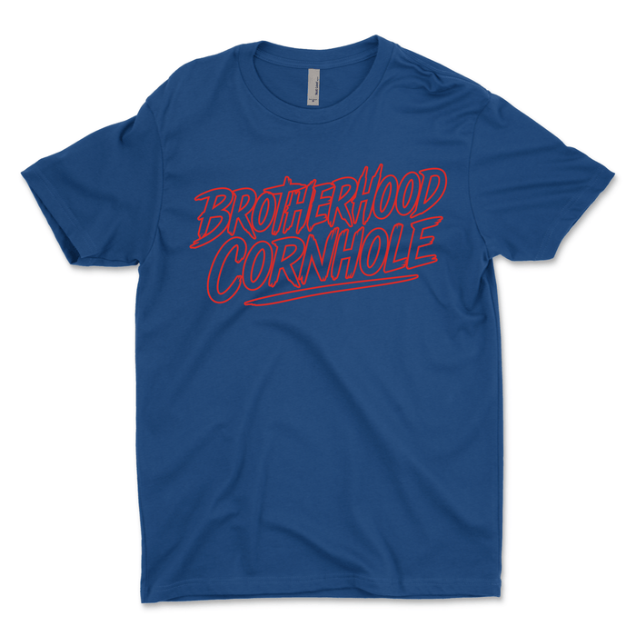 Men's Brotherhood Cornhole Ink Red T-Shirt - Brotherhood Cornhole