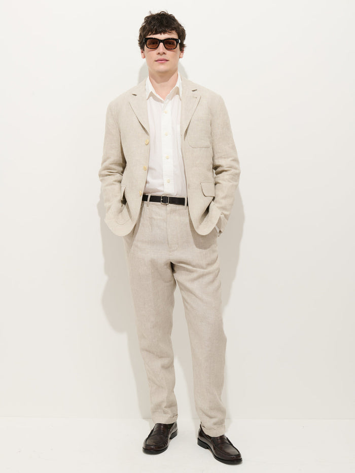 Mercer Jacket in Linen - Flax