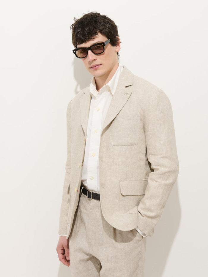 Mercer Jacket in Linen - Flax