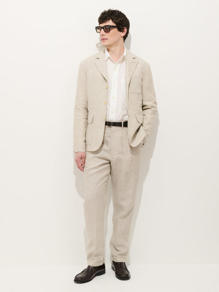 Mercer Jacket in Linen - Flax