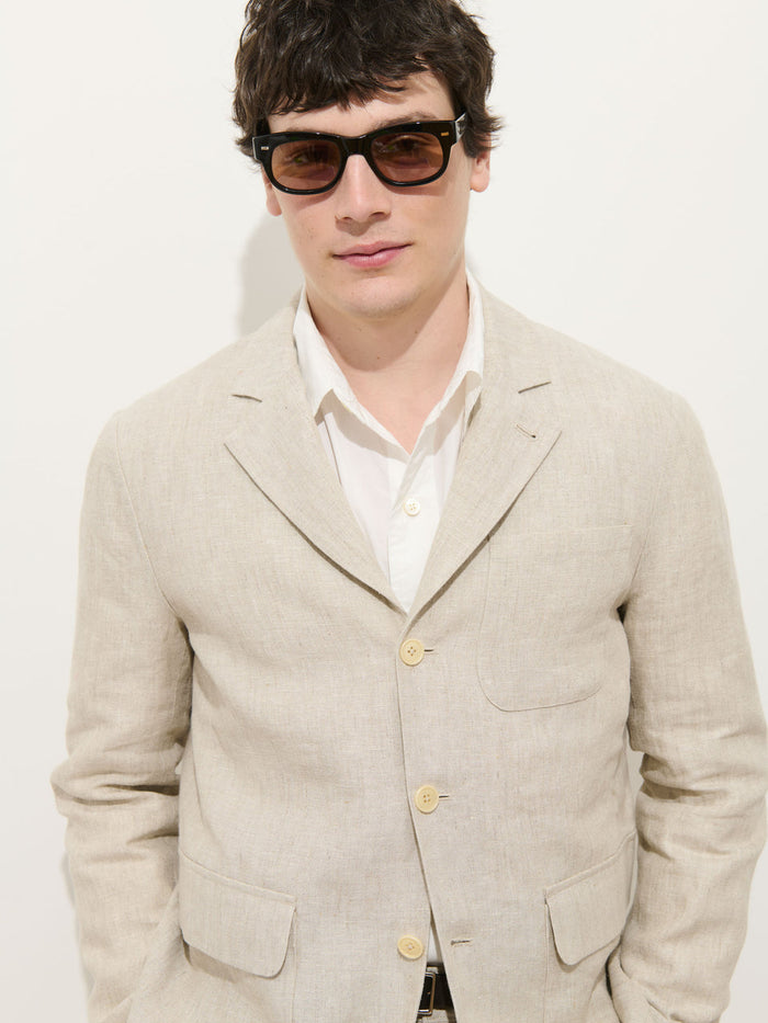 Mercer Jacket in Linen - Flax