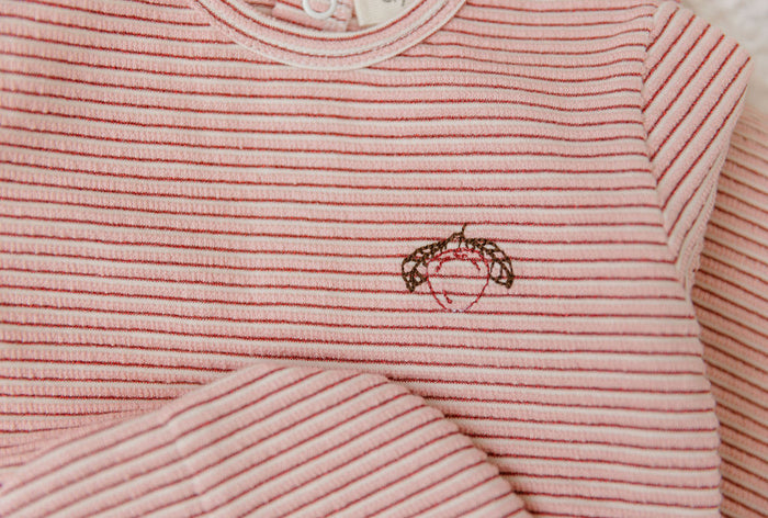 Metallic Stripe Collection - Two Piece Set - Girls