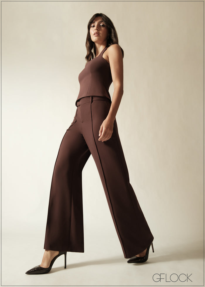 Mid Rise Straight Leg Pant - 190626