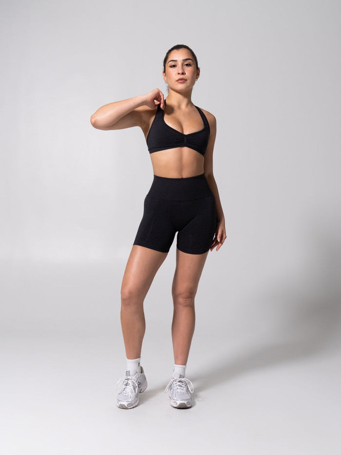 Miracle Seamless Short 4.5" - Heather Charcoal