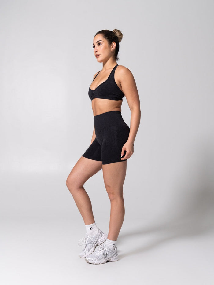 Miracle Seamless Short 4.5" - Heather Charcoal