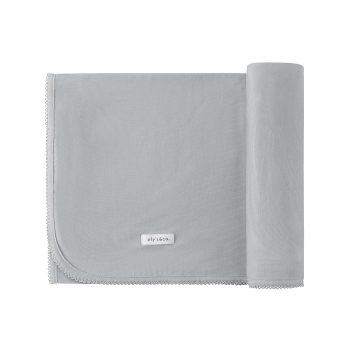 Modal Swaddle & Beanie Set in Gift Box - Blue