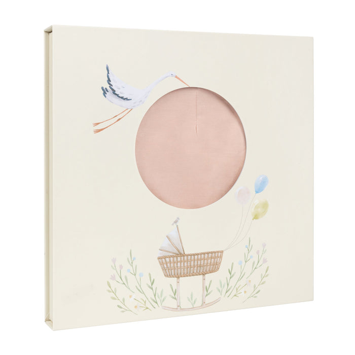 Modal Swaddle & Beanie Set in Gift Box - Rose Pink