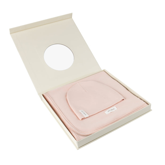 Modal Swaddle & Beanie Set in Gift Box - Rose Pink