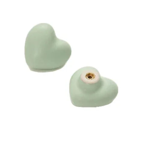 Modern Ceramic- Heart Drawer Handle, Cartoon Style
