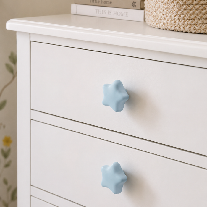 Modern Ceramic- Star Drawer Handle, Cartoon Style
