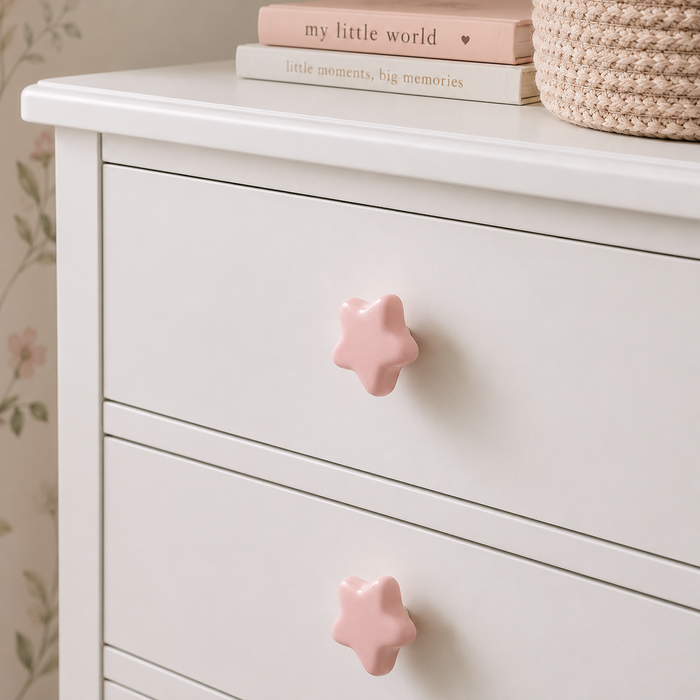 Modern Ceramic- Star Drawer Handle, Cartoon Style