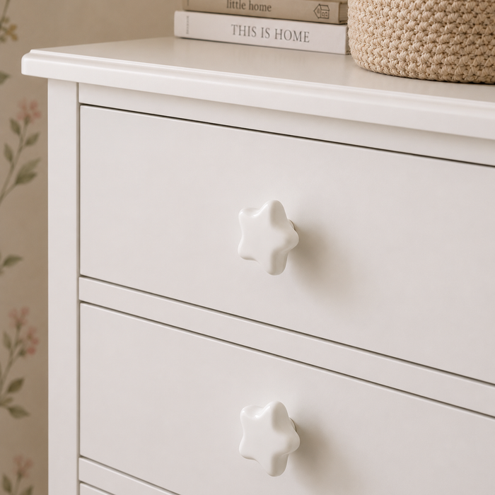 Modern Ceramic- Star Drawer Handle, Cartoon Style