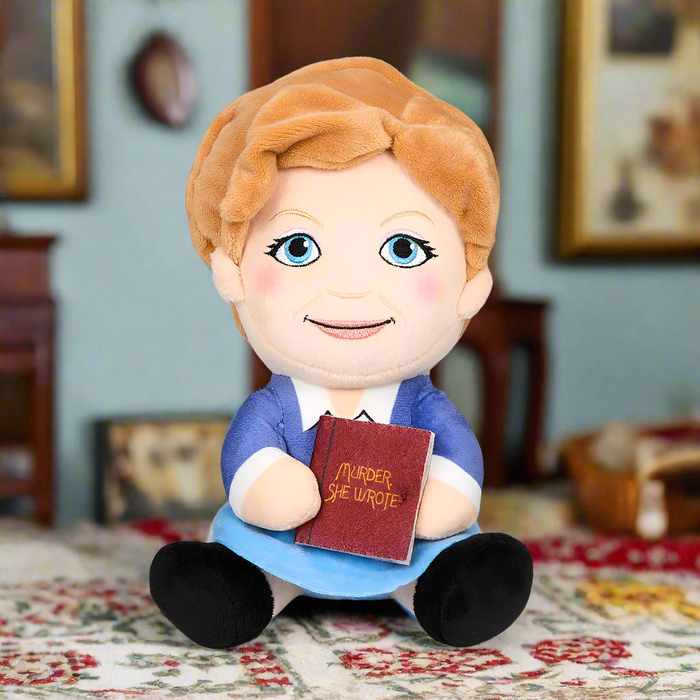 Jessica Fletcher Phunny Plush from Murder, She Wrote shows a soft, detailed plush doll with signature outfit and friendly expression.