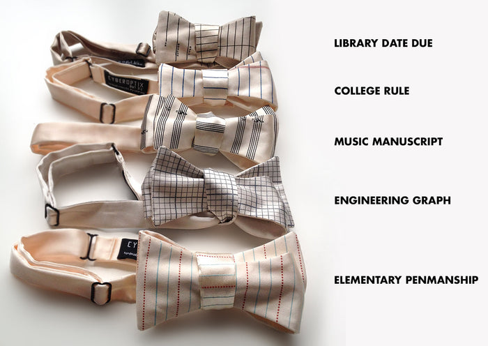 Write Stuff paper series bow ties.
