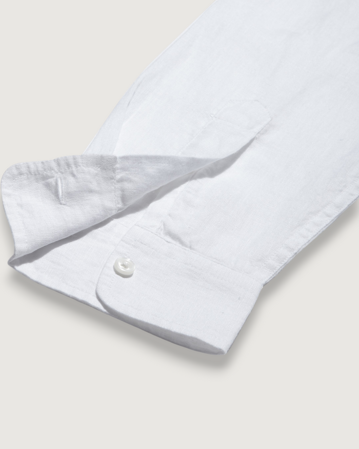 Nantucket Yard Dyed Linen Shirt - White
