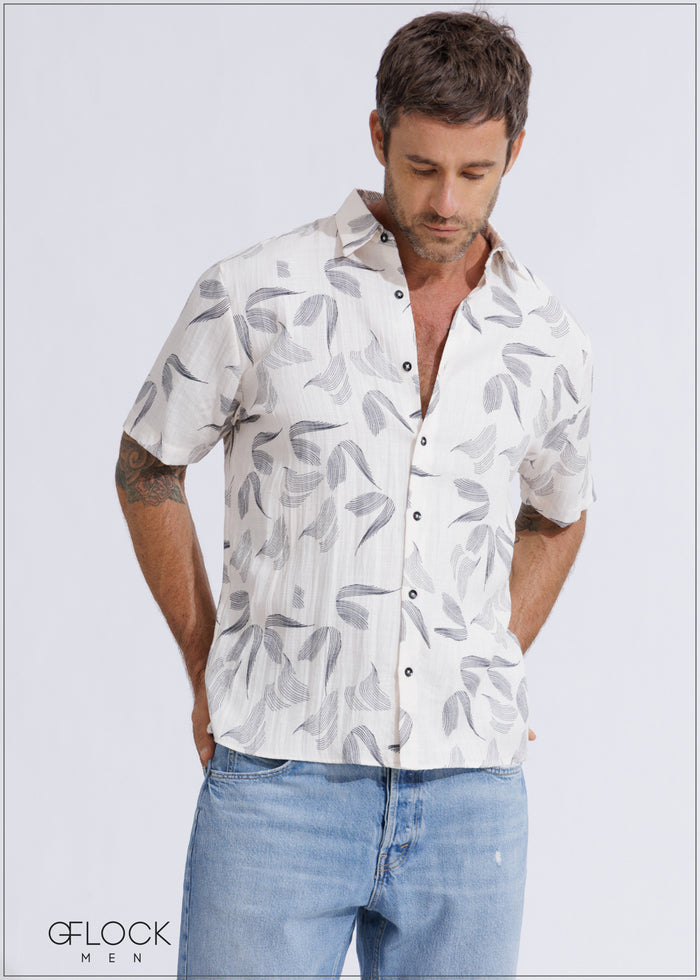 Normal Collar Short Sleeve Shirt - 060526