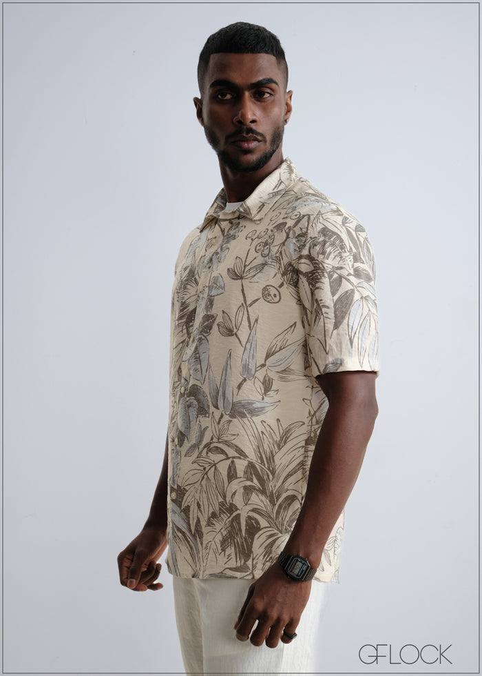 Normal Collar Short Sleeve Shirt - 150826
