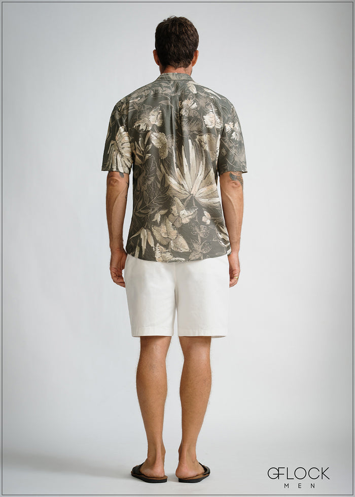 Normal Collar Short Sleeve Shirt - 260426