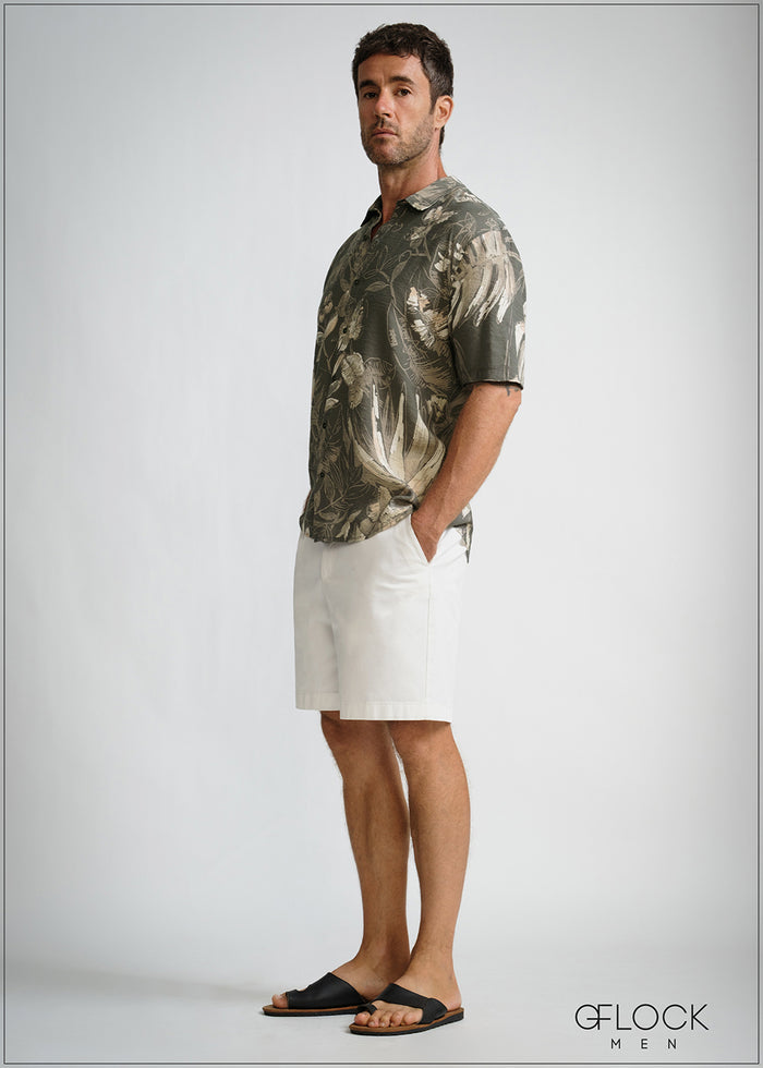 Normal Collar Short Sleeve Shirt - 260426