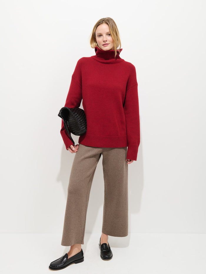 Nottinghill Turtleneck Sweater - Wine