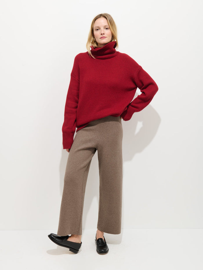 Nottinghill Turtleneck Sweater - Wine