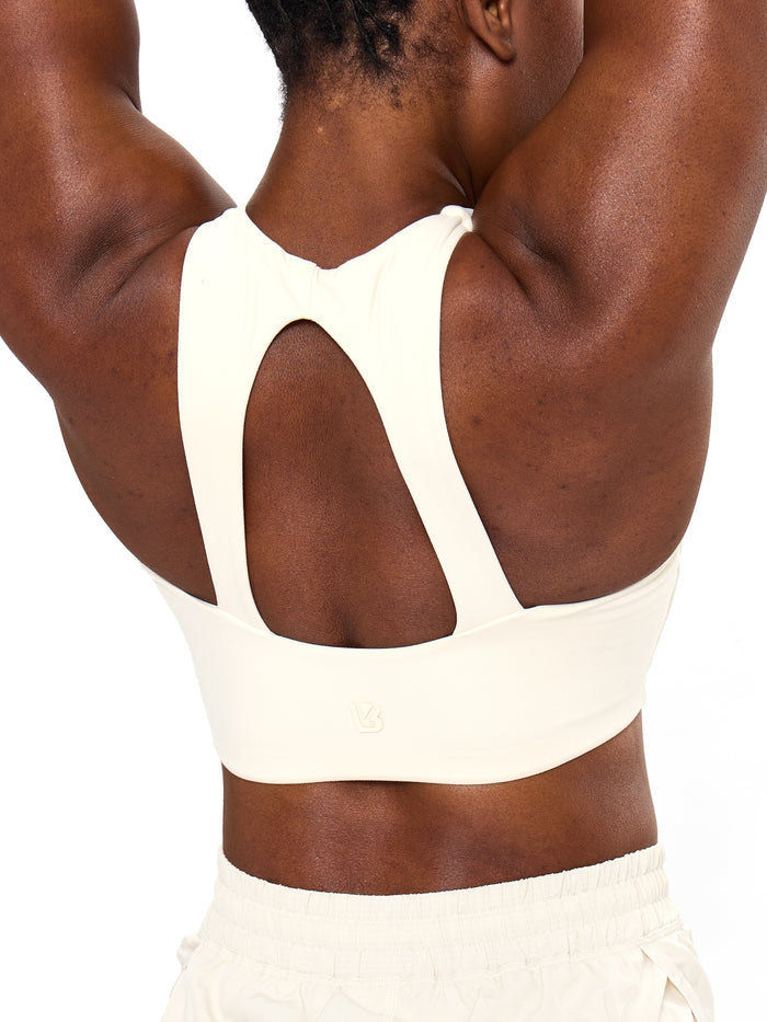 *PREORDER* Nubre Notch Sports Bra - Oat Milk