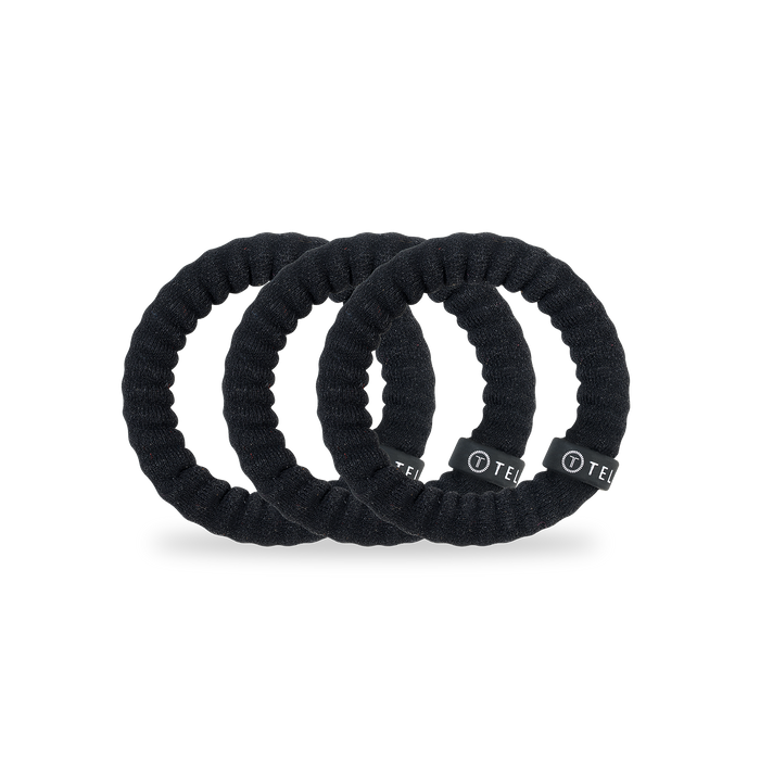 Nylon Hair Ties | Small | Jet Black