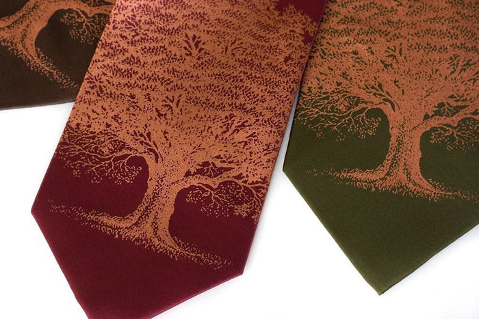 Copper ink on dk brown, burgundy, olive.