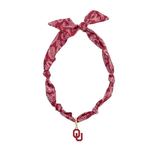 Oklahoma Sooners Logo Bandana Scarf Necklace