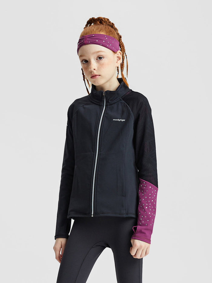 On Ice Color Block Jacket **Charcoal Black**