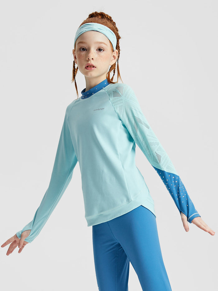 On ice Long Sleeve **Canal Blue**