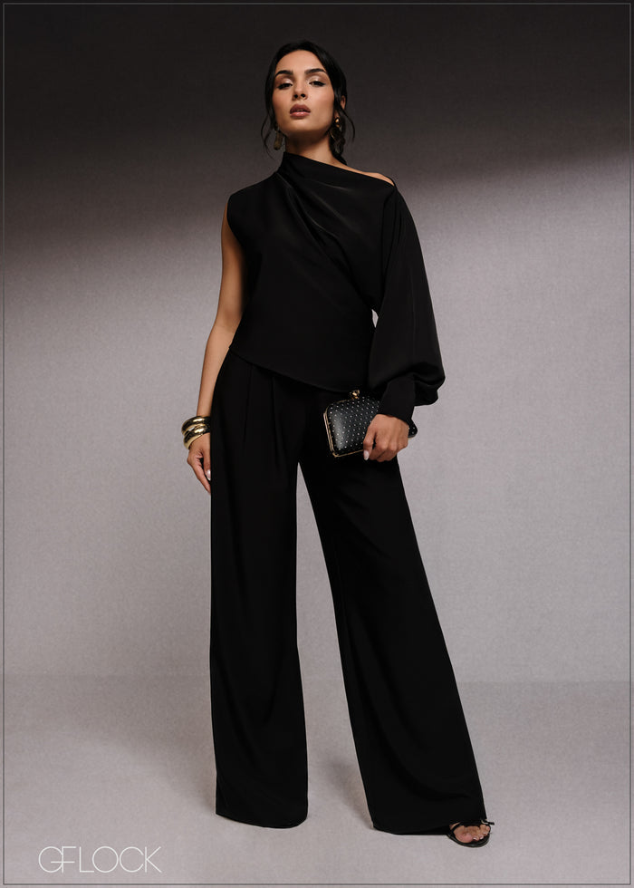 One Shoulder Asymmetric Top - 220526