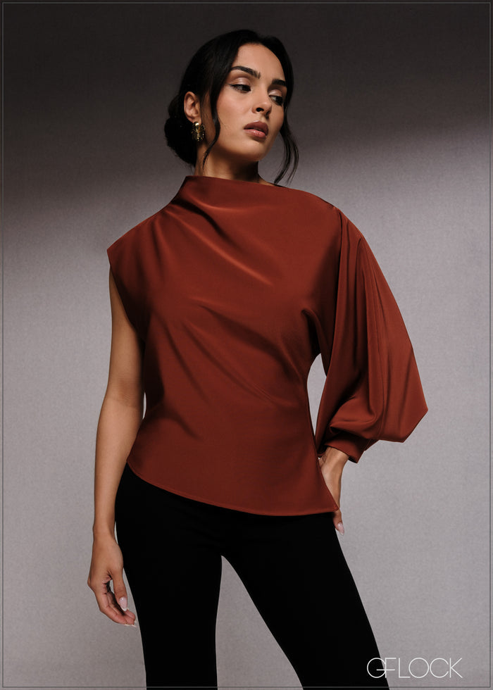 One Shoulder Asymmetric Top - 220526