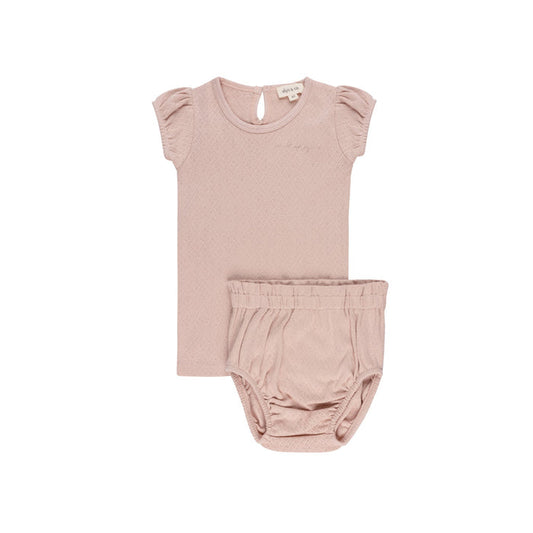 Organic Cotton Amore Pointelle Collection - Two Piece Set